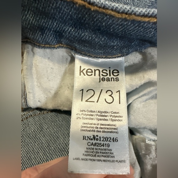 Kensie Jeans Vintage Luxe “The Ella” High Rise Straight - Picture 4 of 5